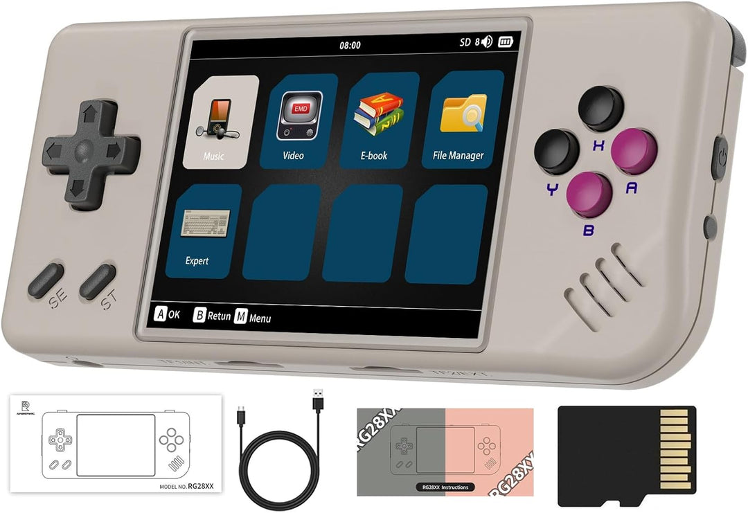 RG28XX Juego Portátil Retro con Sistema Linux, Pantalla IPS de 2.83...