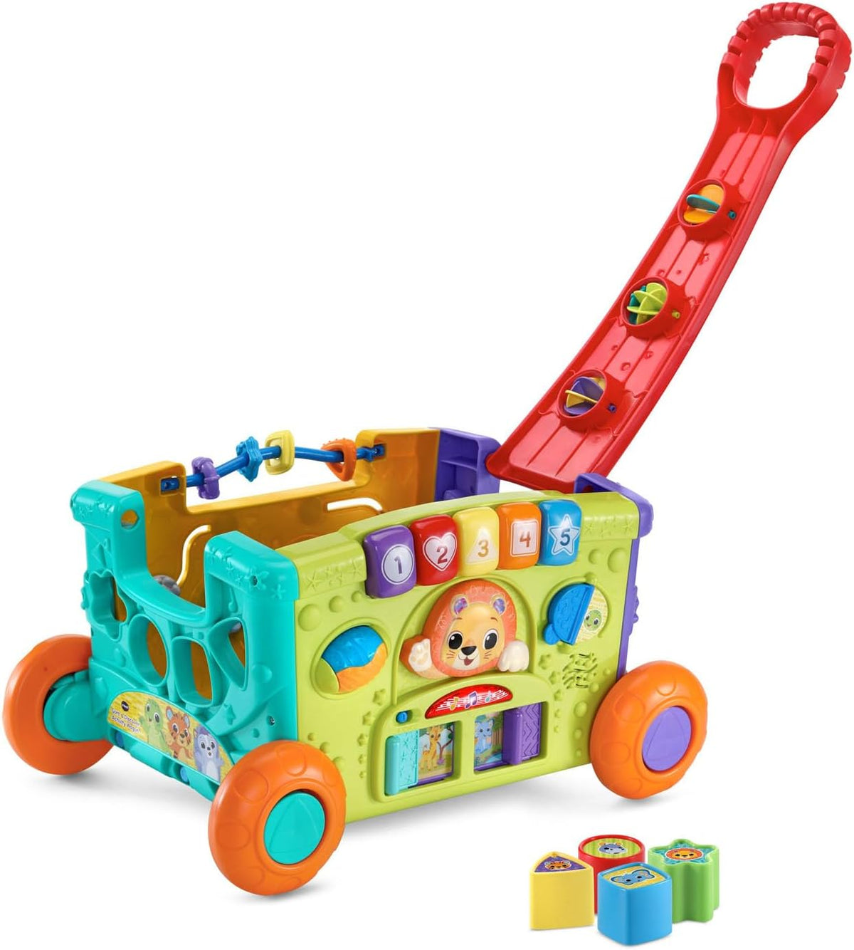 VTech Ordenar y descubrir carro de actividades para niños pequeños, rojo