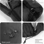 Saco de dormir con calefacción, 5 unidades de almohadillas de calefacción multiUSB, funciona con batería externa u otras fuentes de alimentación USB, bolsa compacta portátil, estilo momia.