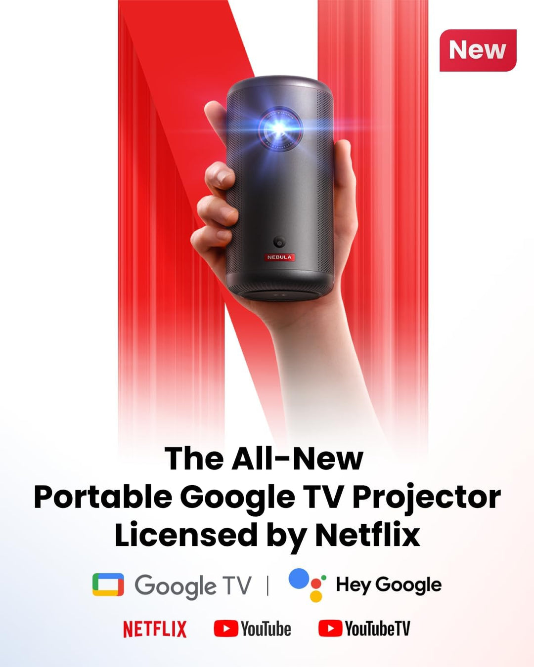 NEBULA Capsule 3 GTV Mini proyector portátil, licencia oficial de N...