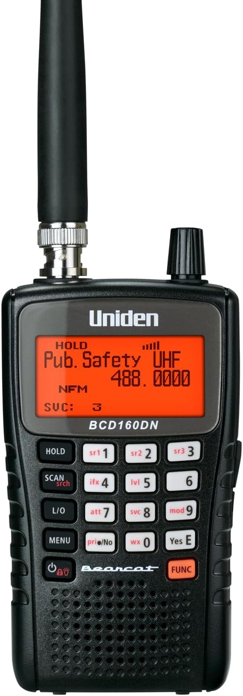 Uniden Bearcat - Escáner digital portátil BCD160DN