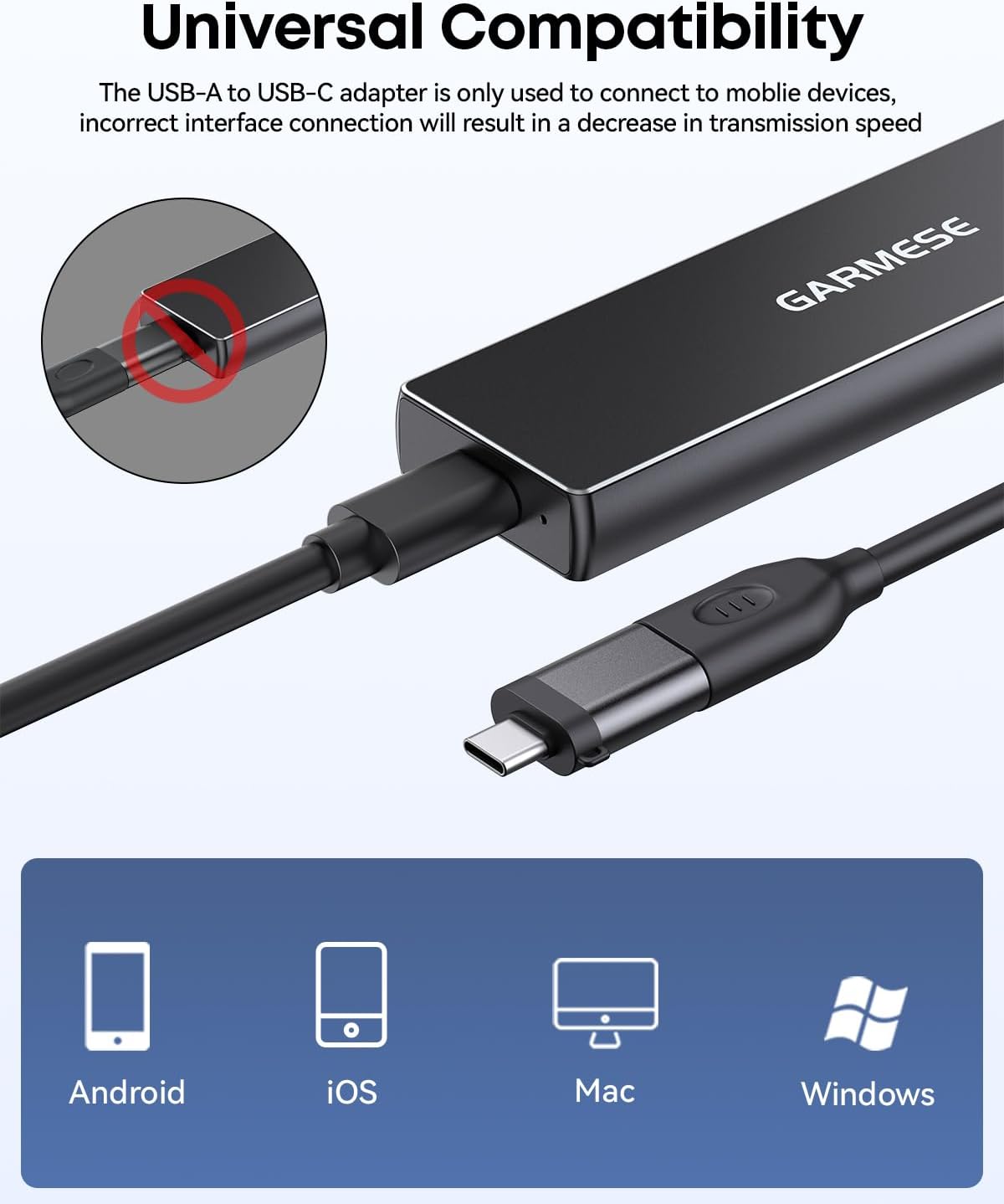 GARMESE SSD externo USB 3.2 Gen 2 de 1 TB, unidad de estado sólido...