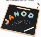 Janod - Sweet Cocoon - Rompecabezas de madera del alfabeto para niños