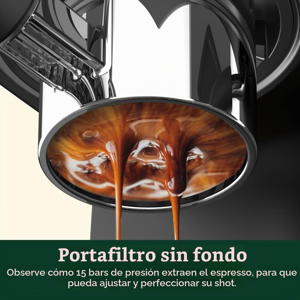 Cuisinart Espresso Bar Slim Coffee Máquina de café expreso, hace bebidas calientes o frías de calidad de café, incluyendo capuchino, lattes y bebidas extraídas en frío