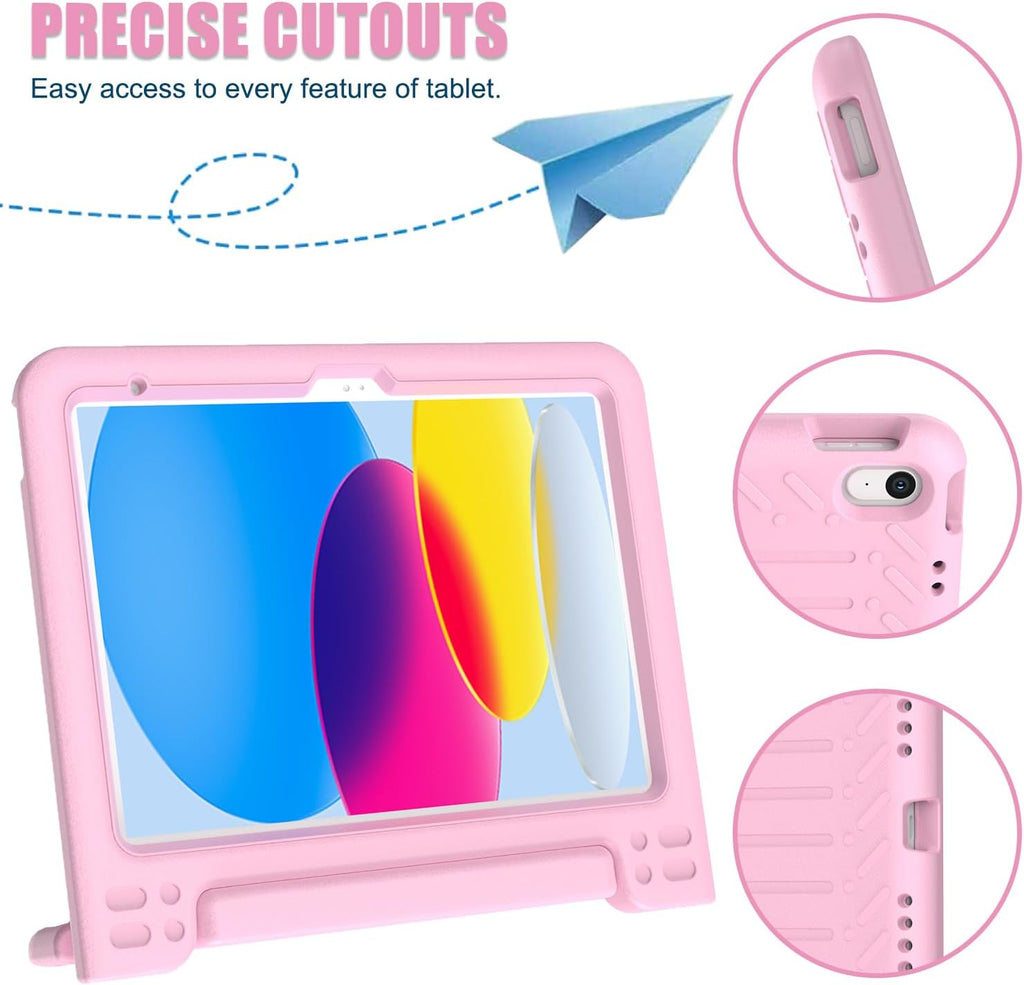 Funda infantil para iPad (A16) de 11ª generación de 11 pulgadas 2025, iPad de 10.9 pulgadas 2022 con protector de pantalla integrado, duradero, a prueba de golpes, ligera, con mango para i Pad