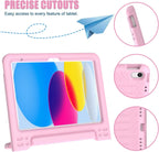 Funda infantil para iPad (A16) de 11ª generación de 11 pulgadas 2025, iPad de 10.9 pulgadas 2022 con protector de pantalla integrado, duradero, a prueba de golpes, ligera, con mango para i Pad