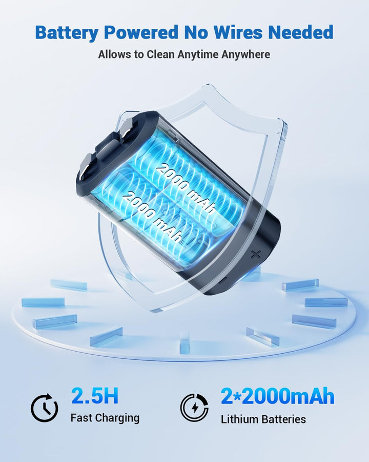 Máquina limpiadora de retenedores inalámbrica, cápsula de limpieza...