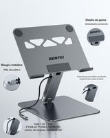 BENFEI Soporte para laptop con estación de acoplamiento USB C 7 en...