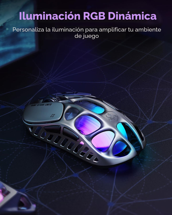 GravaStar Mercury X Pro ratón inalámbrico para juegos, viene con do...