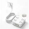 Regleta de alimentación con protector de sobretensión, 3 lados, 8 AC 6