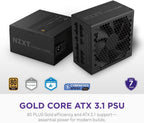 NZXT C750 Gold Core - Fuente de alimentación ATX 3.1 de 750W, Negro, Núcleo dorado ATX 3.1