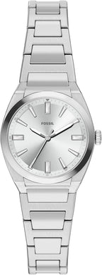 Fossil Reloj Everett de acero inoxidable con tres manecillas para mujer