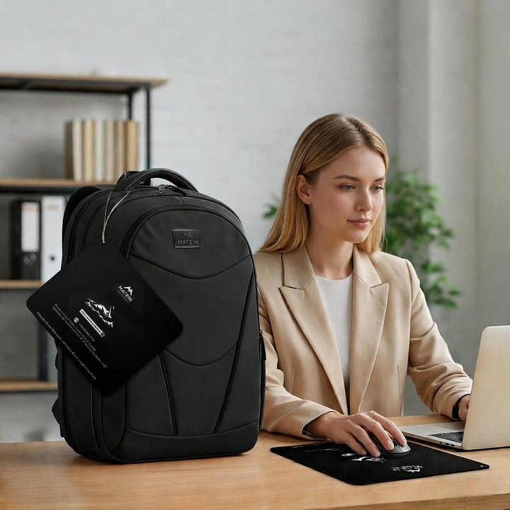 MATEIN HER Mochila de trabajo para laptop con compartimento para al...