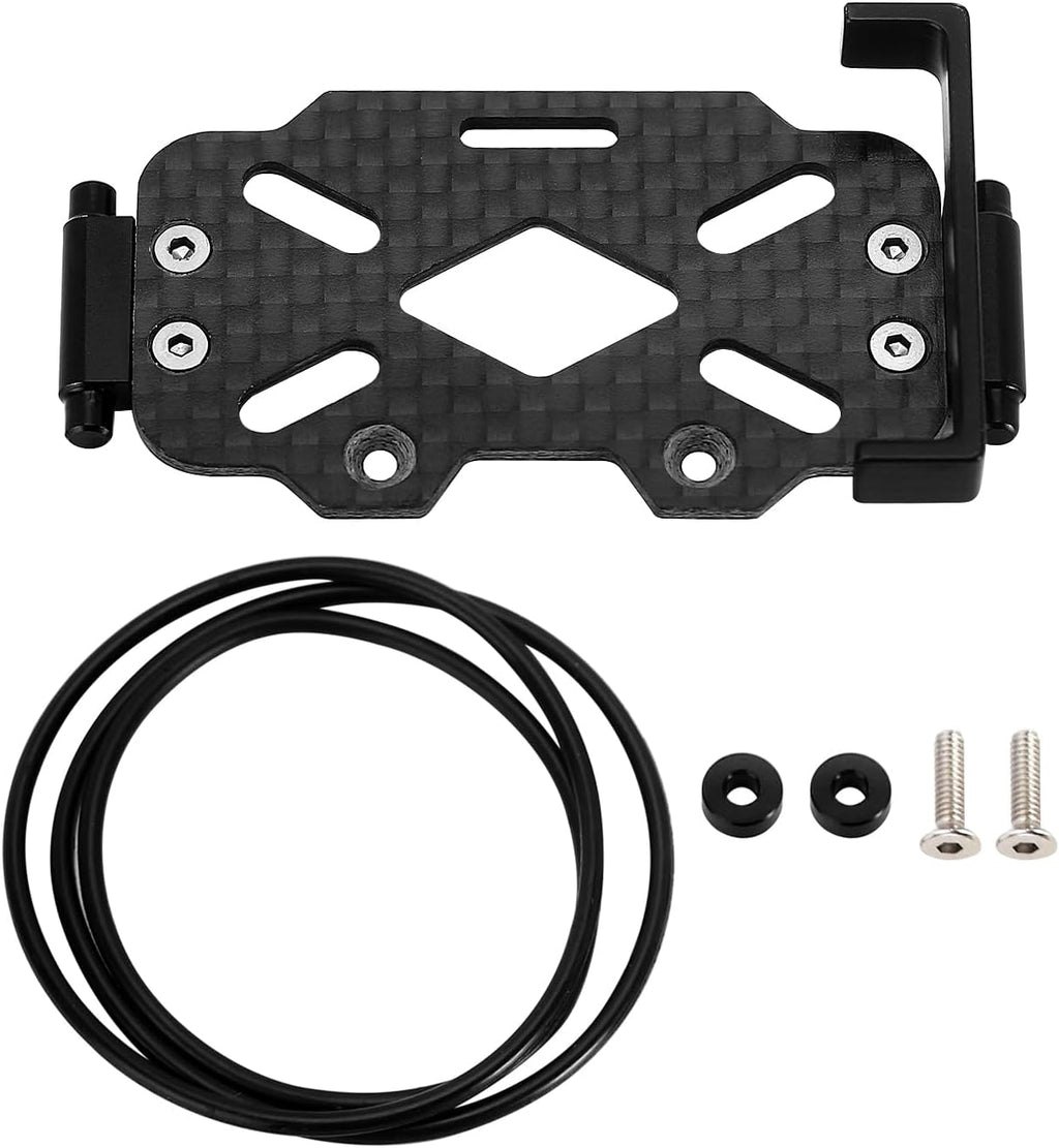 INJORA LCG Kit de chasis de fibra de carbono con bandeja de batería para TRX4M