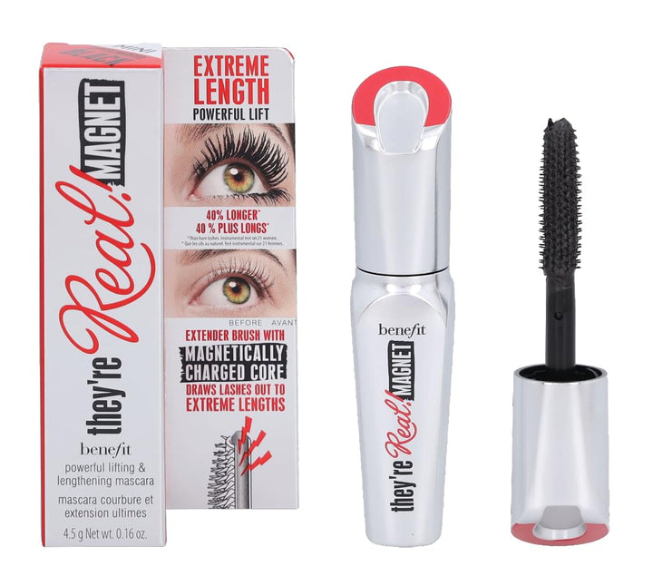 Benefit ¡Son reales! Imán rímel #supercharged negro mini 0.16 onzas