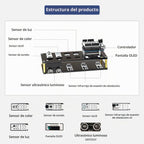 Brazo robótico 6DOF Kit de brazo robot con desarrollo secundario compatible con Arduino, kit de programación DIY Robot STEAM con sensor y código fuente abierto Arduino y tutorial