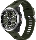 Reloj deportivo con caja de acero inoxidable para hombre, reloj militar, cronómetro LED para exteriores, digital, electrónico, grande, pantalla dual, impermeable, táctico, reloj de pulsera para