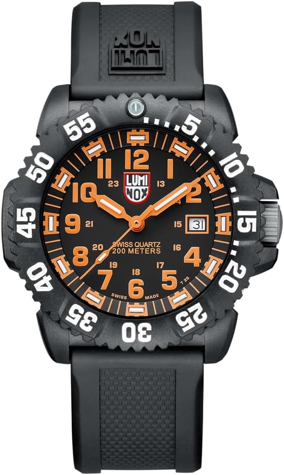 Luminox - Reloj para hombre - Original Navy SEAL Serie 3050 1.732 in - Reloj de buceo para hombre - Cuarzo suizo - Fabricado en Suiza - Resistente al agua 200M - Cristal mineral endurecido - Caja