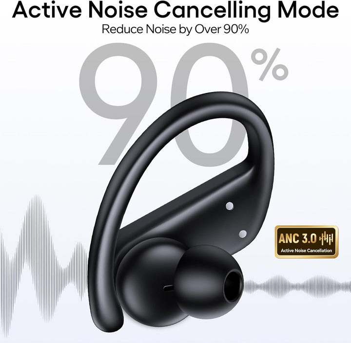 Auriculares inalámbricos híbridos con cancelación activa de ruido,...