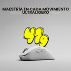 Pulsar Gaming Gears Xlite Crazylight Ratón Inalámbrico para Juegos, Ultra Ligero 1.45 oz (41g), Interruptor Óptico, 32000 DPI, 750 IPS, Sensor XS-1, Compatible con 8k (Uyuni Blanco)