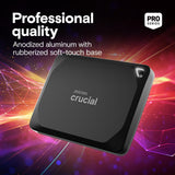 Crucial X10 Pro SSD portátil de 1 TB, lectura de hasta 2100 MB\/s,...