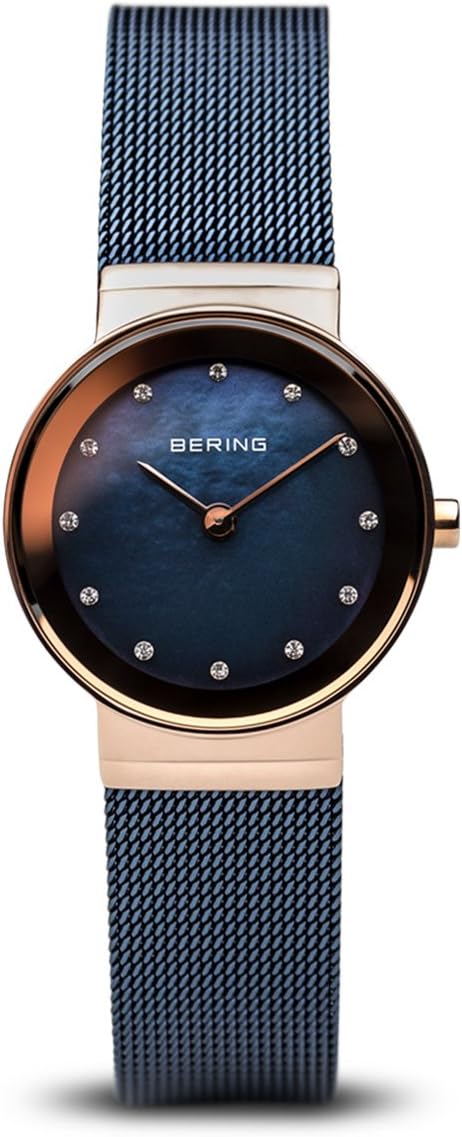 Bering Reloj Movimiento Cuarzo Mujer - Colección Clásica con Acero Inoxidable y Cristal de Zafiro 10126-XXX