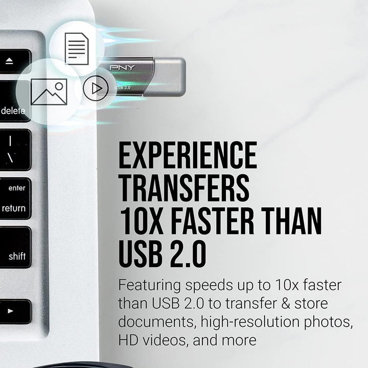 PNY Unidad flash USB 30 Turbo Attaché 3 de 64 GB color