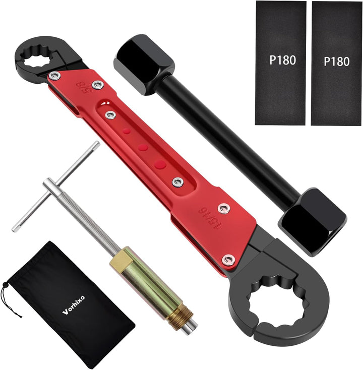 Vorhixa Kit de herramientas de plomería de 6 piezas con llave de to...
