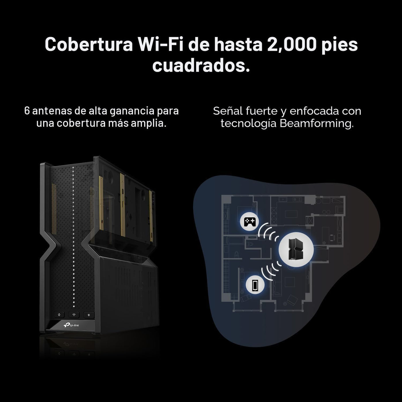 TP-Link Tri-Band BE9300 WiFi 7 Router (Archer BE550) - 6-Stream, Pu...