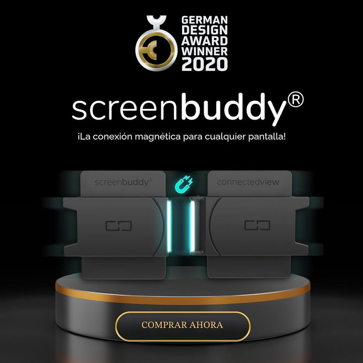 screenbuddy Set de 2, Conexión Magnética para Tus Pantallas, Adecua...