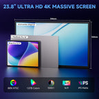 Monitor portátil 4K de 23.8", UHD 3840x2160 IPS 400 nits 100% sRGB
