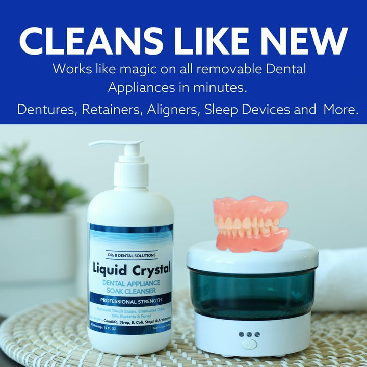Dr. B Dental Solutions Liquid Crystal Soak Cleanser - Fórmula de li...