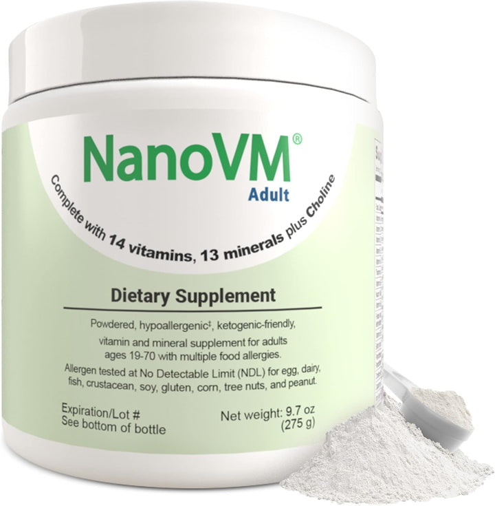 NanoVM Adulto, Suplementos Vitamínicos Libres de Alérgenos, Multivi...