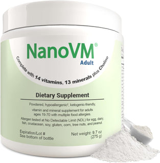 NanoVM Adulto, Suplementos Vitamínicos Libres de Alérgenos, Multivi...