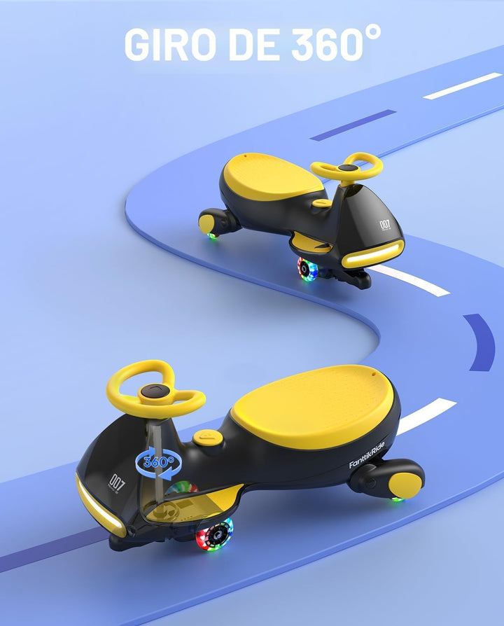 FanttikRide N7 Pro - Coche eléctrico Wiggle con pedal, batería reca...