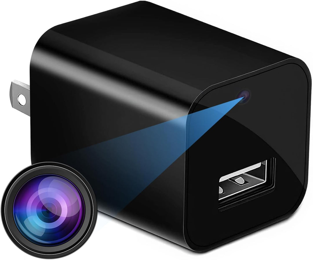 ZOGGCOX Cámara oculta 1080P WiFi con cargador USB cámara