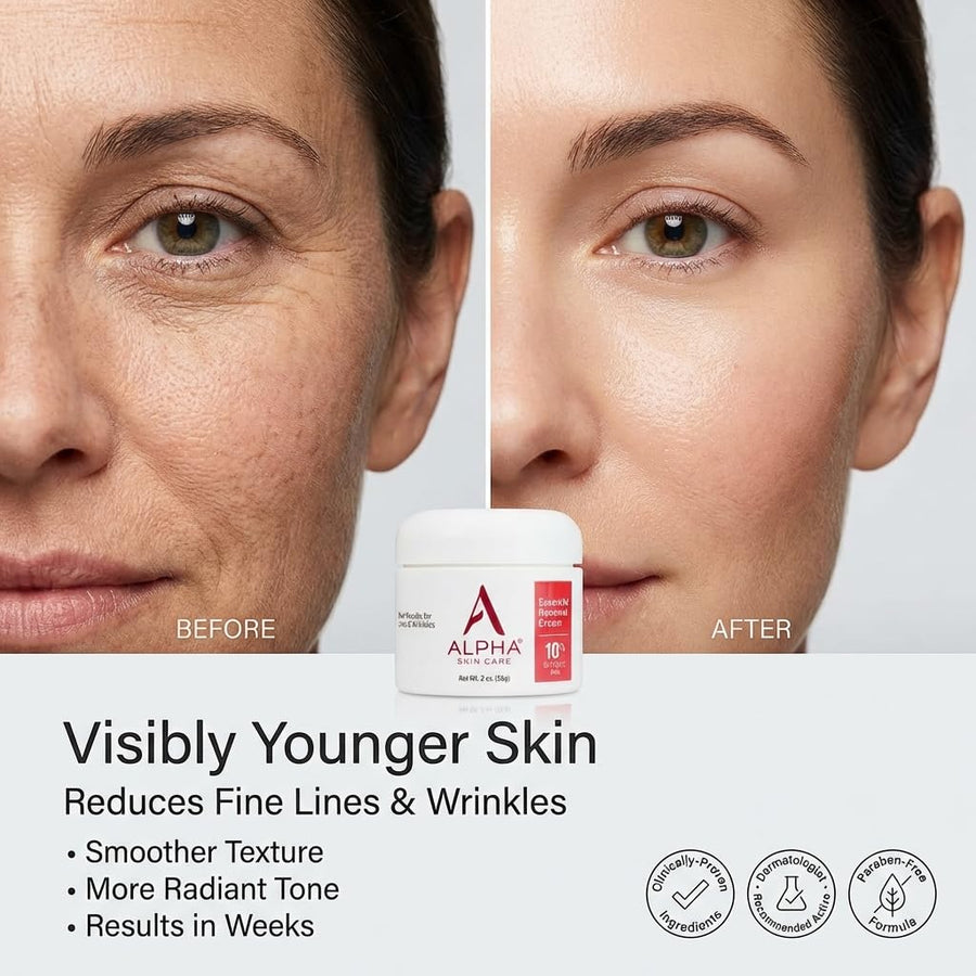 Crema renovadora esencial Alpha Skin Care | Fórmula antienvejecimie...