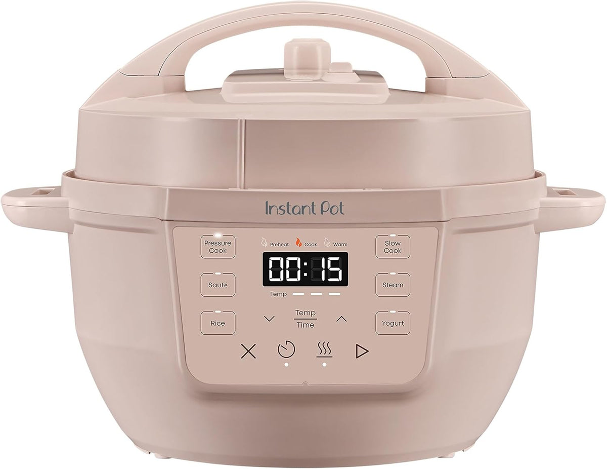 Instant Pot 4QT RIO Mini olla multicocción 7 en 1, olla a presión, cocción lenta, salteado, vapor, arrocera, yogur y calentador, Rosewater, 4 cuartos