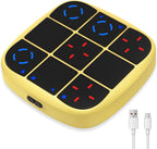 Juego de pernos recargables Tic-Tac-Toe, consola de rompecabezas de mano mejorada 4 en 1, juego de memoria educativo electrónico, juegos de mesa portátiles de viaje en automóvil para niños y adultos