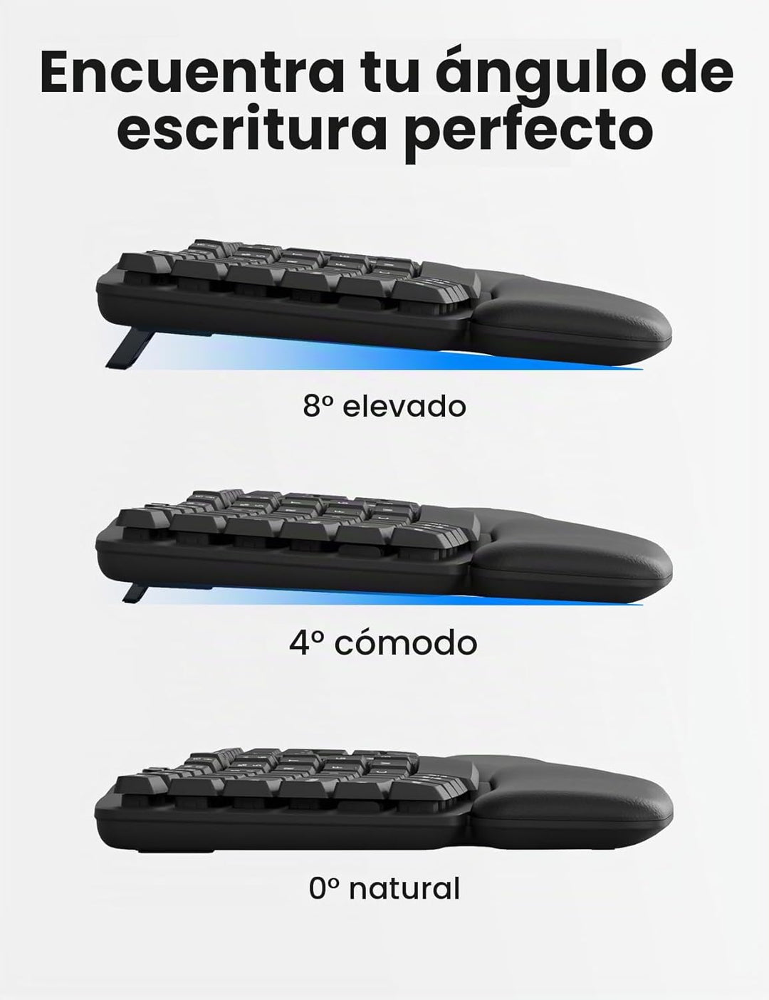 SABLUTE MA41 - Juego de teclado y mouse inalámbricos, juego de tecl...