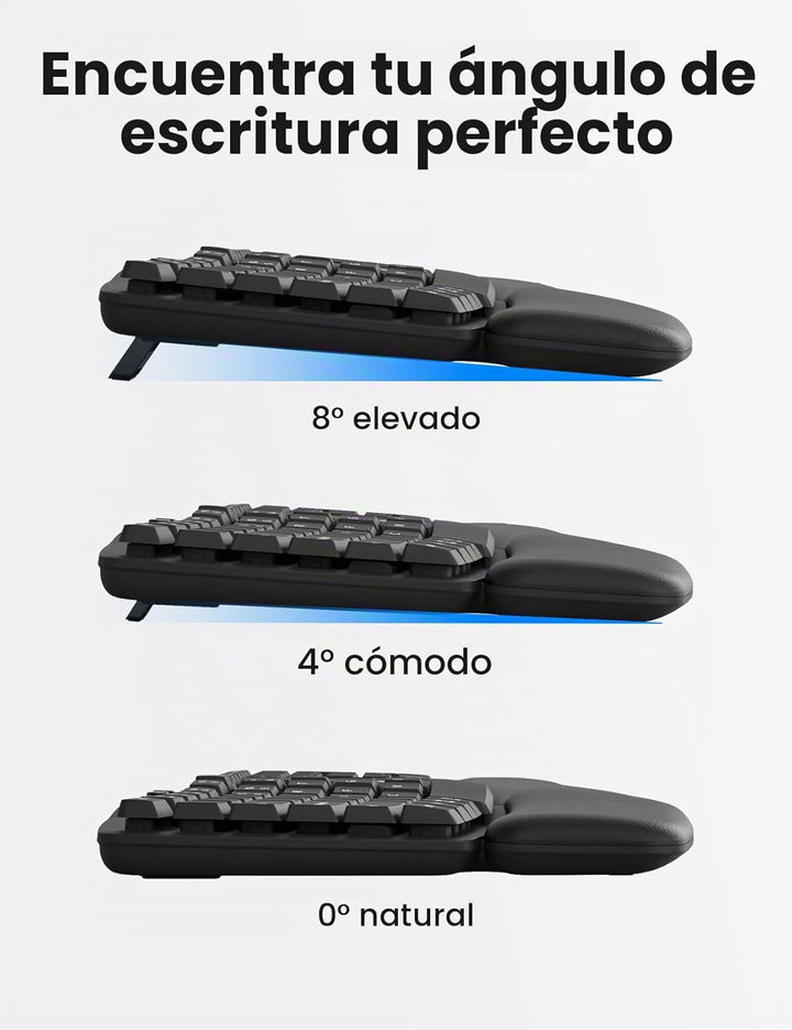 SABLUTE MA41 - Juego de teclado y mouse inalámbricos, juego de tecl...