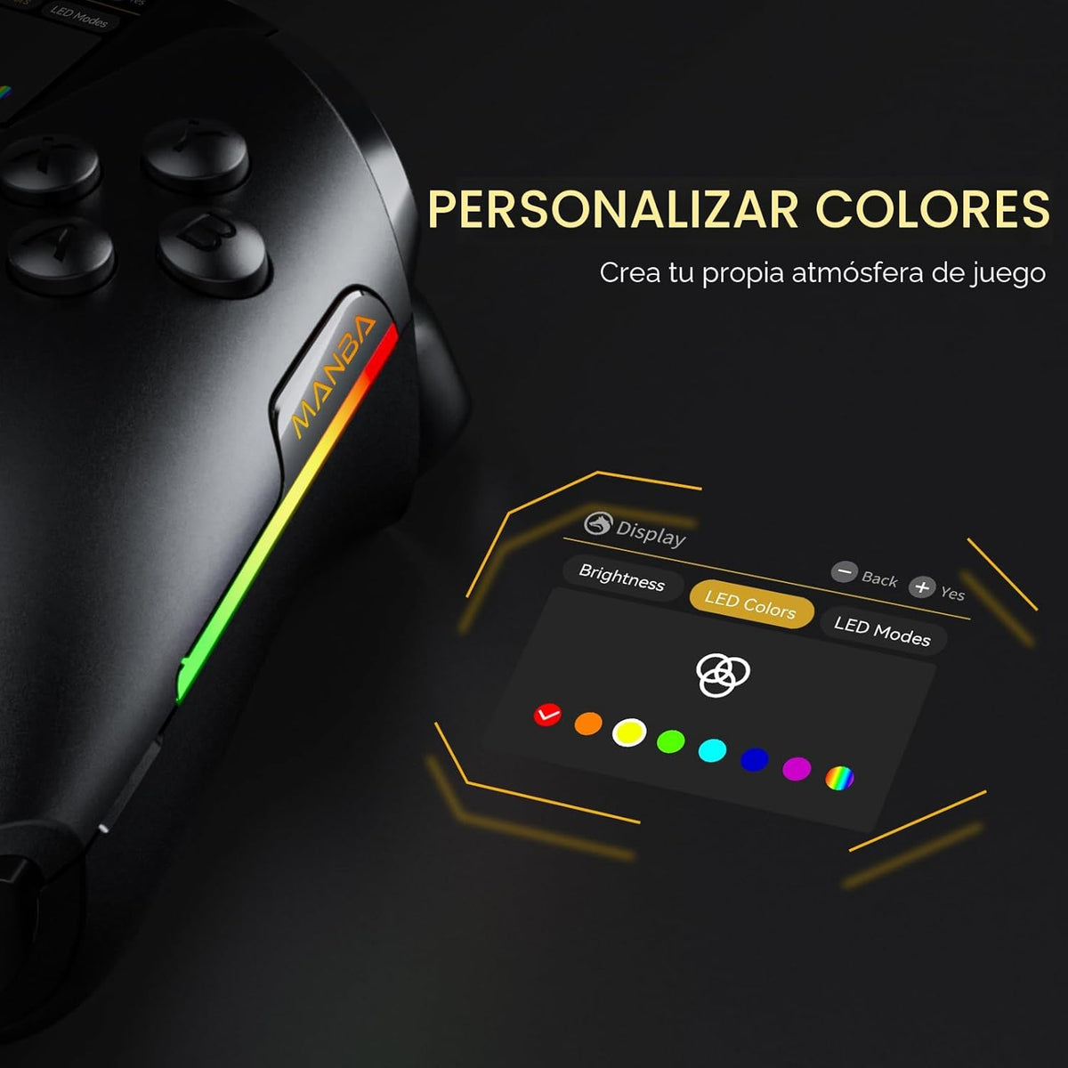 ManbaOne Interactive Screen Wireless Gaming Controller for PC\/Swit...