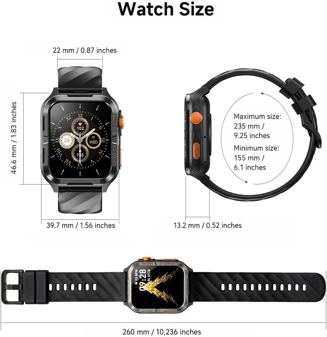 IOWODO Reloj inteligente GPS para hombre con ChatGPT