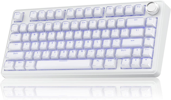 SOLAKAKA Teclado inalámbrico A75 para juegos con perilla multifunci...