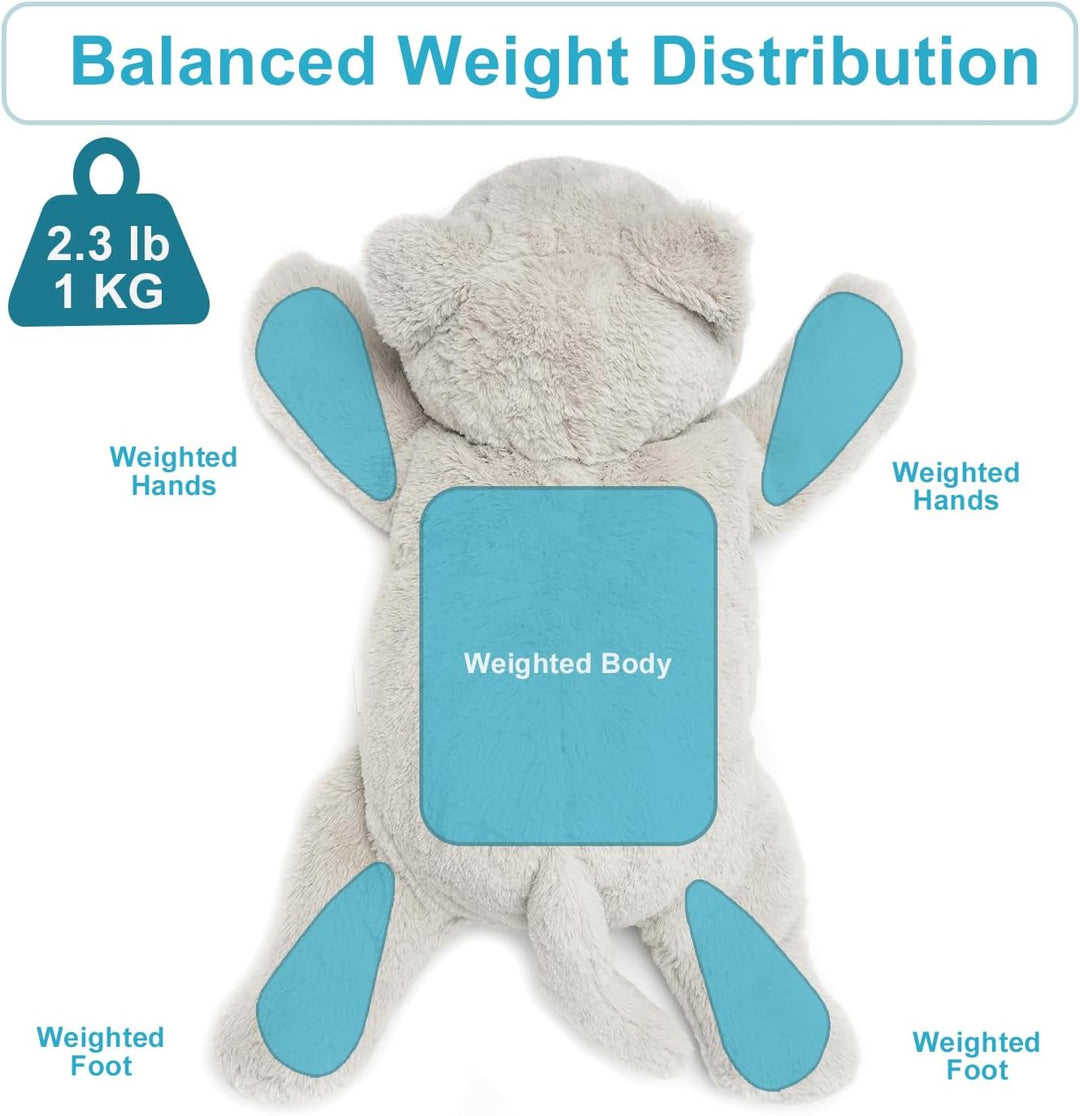 WEIGEDU Animal de Peluche de Gato con Peso con Ojos Bordados y Paqu...