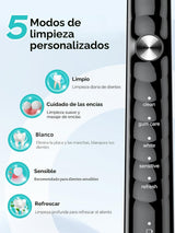 Cepillo de dientes eléctrico sónico COSLUS C40 para adultos, 47000V...