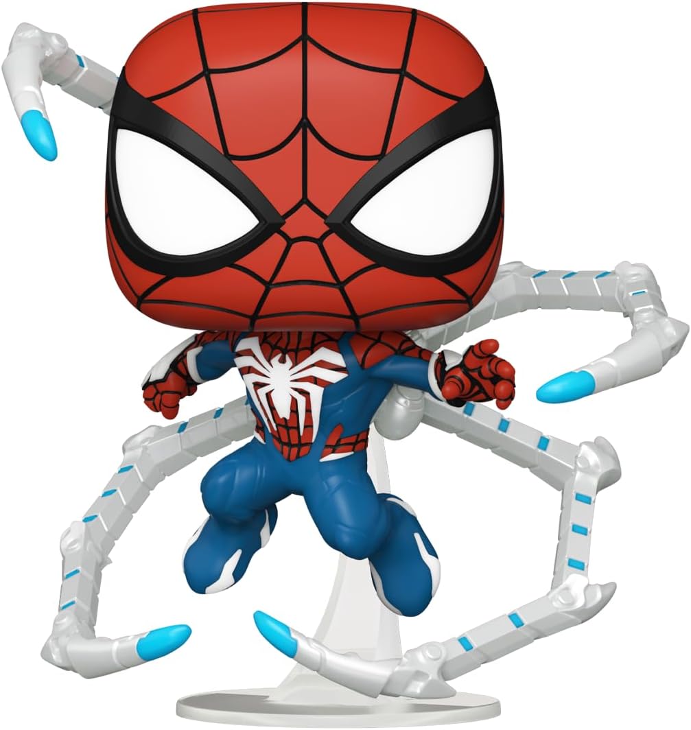 Funko POP! Games: Spider-Man 2 - Traje de Peter Parker - Spider-Man - Figura de vinilo coleccionable - Idea de regalo - Mercancía oficial - para niños y adultos - Fans de videojuegos - Figura modelo