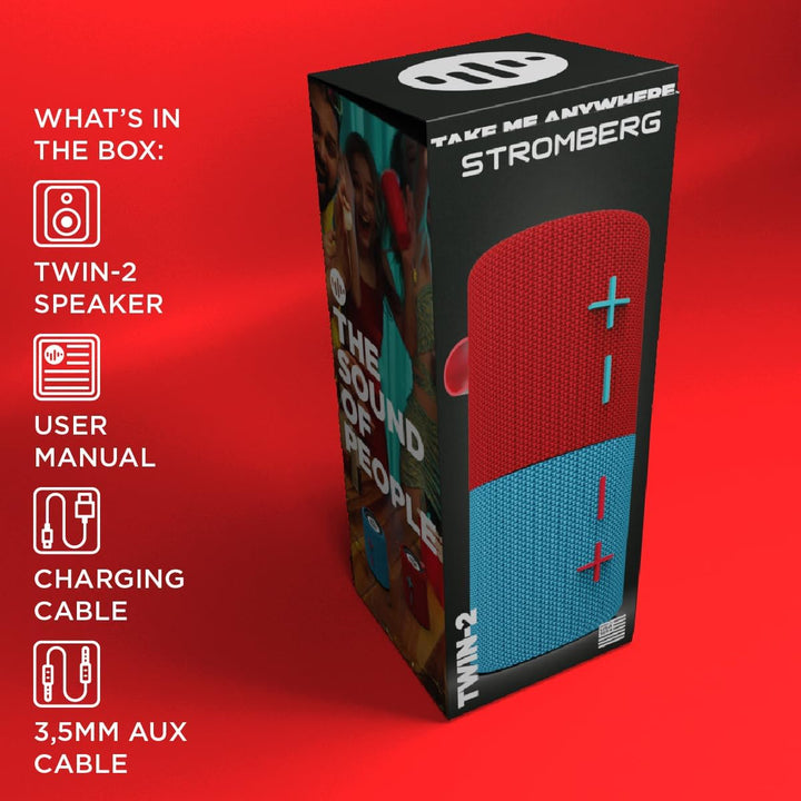 Stromberg - Mini altavoz Bluetooth portátil 2 en 1, potencia de 10...