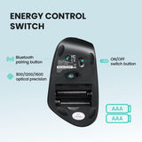 Perixx PERIMICE-804 - Ratón vertical Bluetooth, conexión Bluetooth...