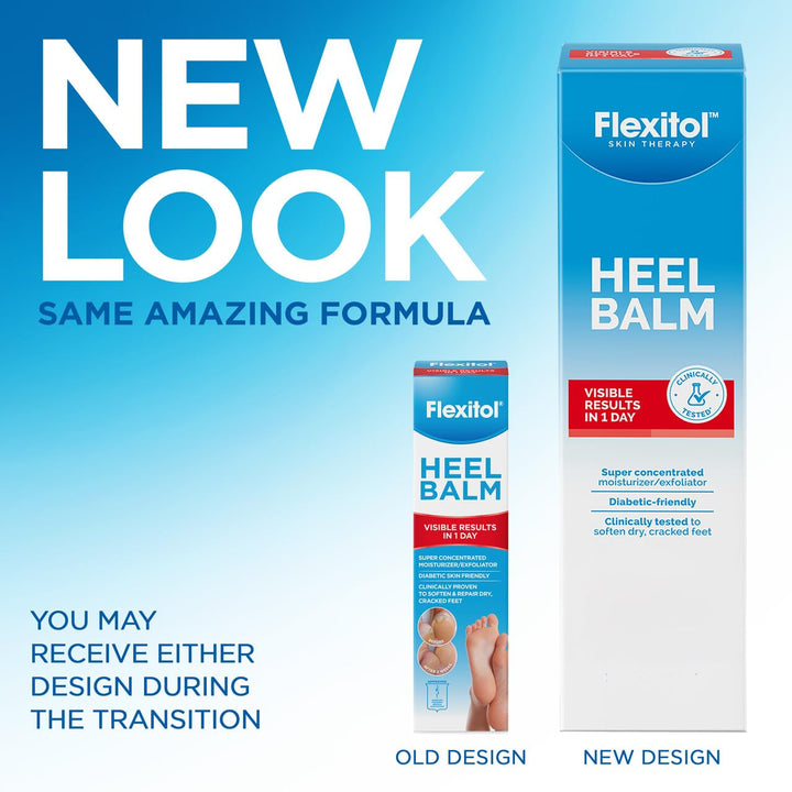 Flexitol Paquete de 4 bálsamos para talones, crema de talón agrieta...